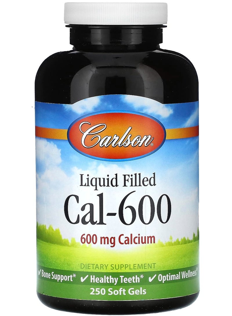 Liquid Filled Cal-600, 600 mg, 250 Soft Gels