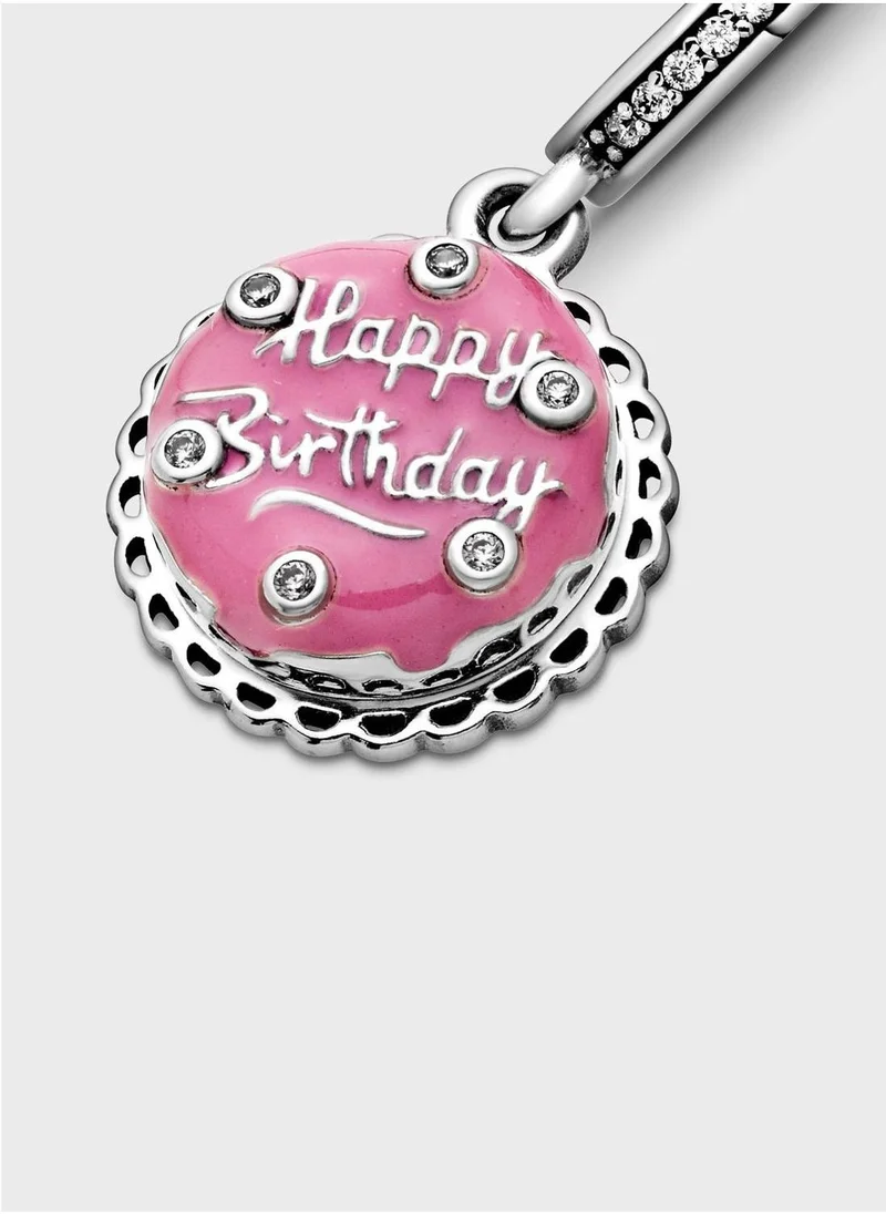 PANDORA  Pink Birthday Cake Dangle Charm for Women | Best Price UAE