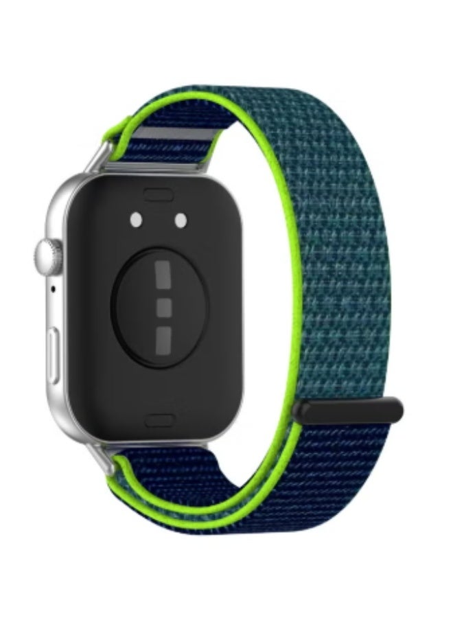 حزام نايلون مع لفافات فليكس، مناسب لساعة Huawei Fit 3/ Fit 4/ Fit 4 Pro، مقاوم للماء، مسامي وقابل للتعديل. - Image 4