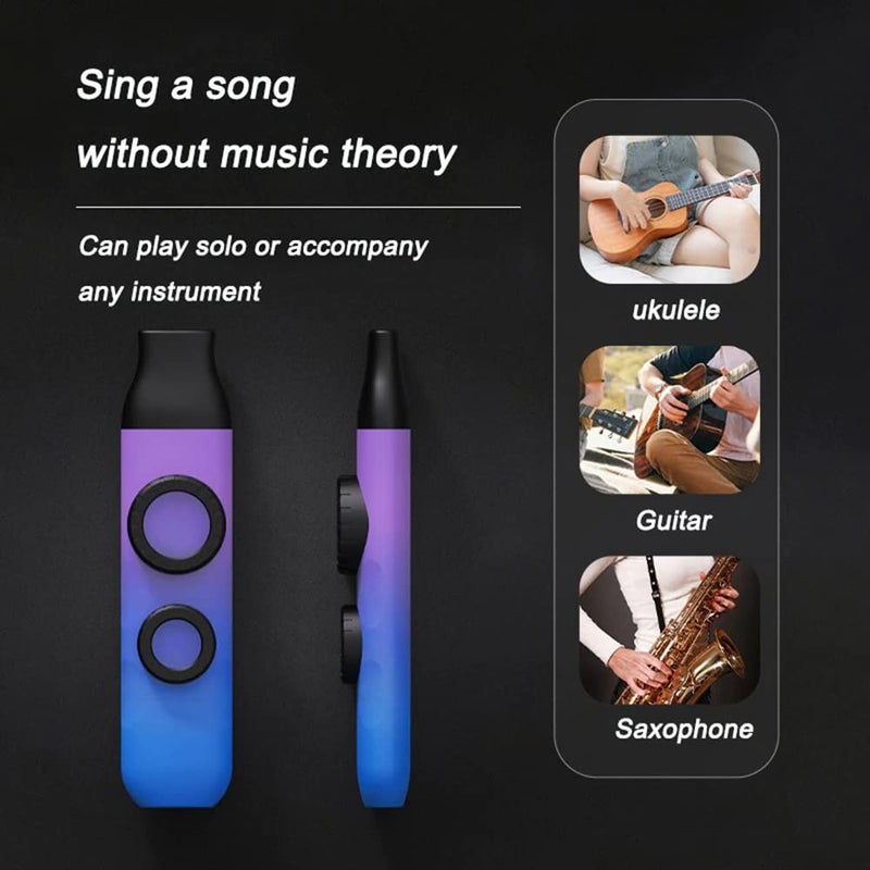 AmiciSound Kazoo Double Hole Musical Wind Instrument, Professional Grade Kazoo with Adjustable Pitch and Vibration Level, 5*Replacement Membrane - Image 4