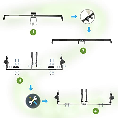 AIWEILUCK 2 Passenger Golf Cart Retractable 42" Seat Belts with Belt Bracket Kit for Yamaha Club Car DS Precedent EZGO TXT RXV - Image 4