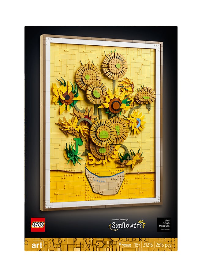 LEGO Art Vincent Van Gogh – Sunflowers 31215 (2615) Pieces  - Image 5