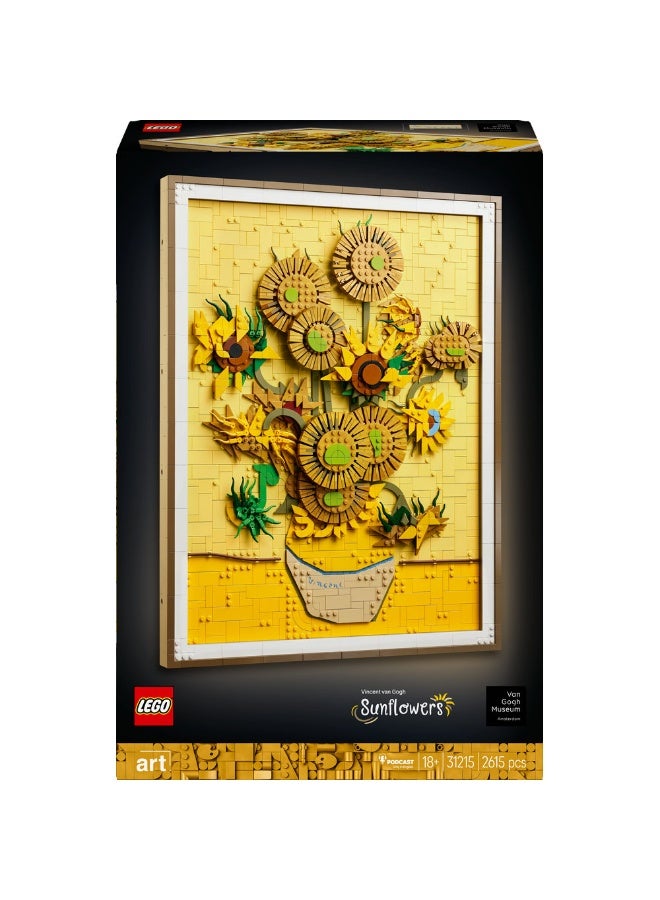 LEGO Art Vincent van Gogh – Sunflowers Building Set 31215 (Age 18+, 2615 Pieces) - Image 2