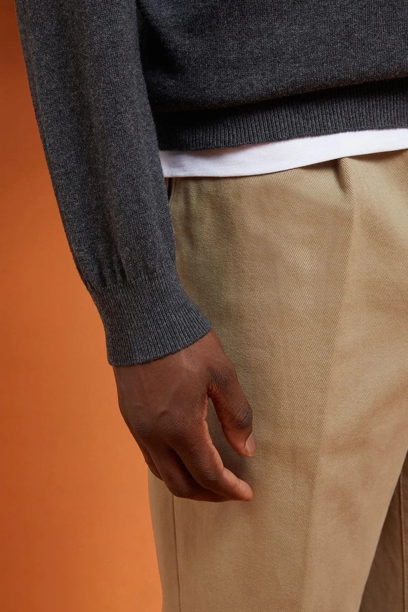 دوبل غانغر Men's turtleneck jumper - Anthracite