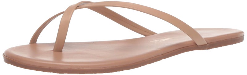 TKEES Riley - Flats for Women - Thong Style Construction - Rubber Outsole - Leather Upper - Leather Footbed Beachbum 10 B - Medium - Image 2