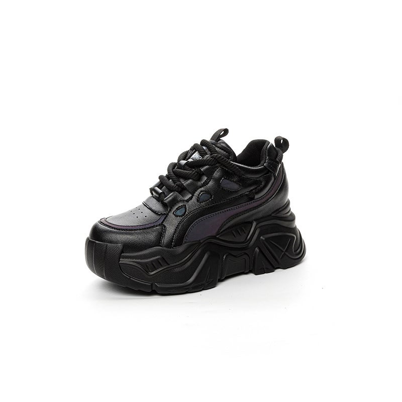 2024 Spring Autumn Women Chunky Sneakers Black single