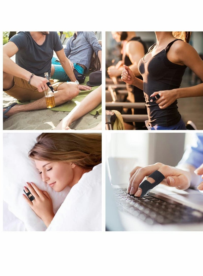 Excefore 4 Pcs Trigger Finger Splints, Adjustable Trigger Finger Splint Brace, Finger Knuckle Immobilization, Protector, Straightening, Arthritis Relief, Pain Relief - Image 3