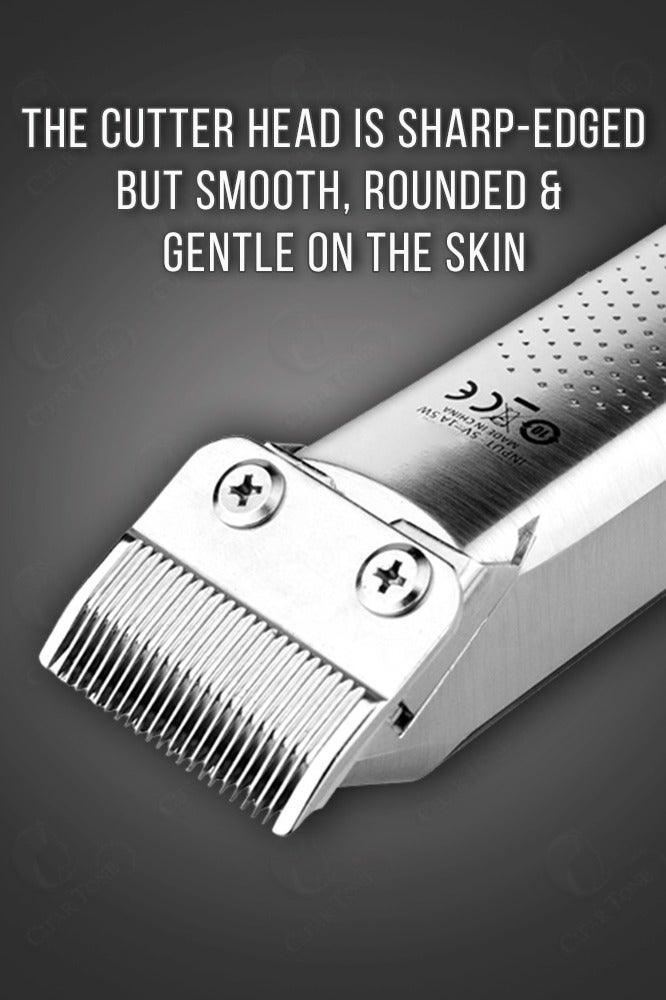 ميركيري ماكينة قص شعر قابلة لإعادة الشحن بمحرك قوي مضاد للاهتزاز | شفرات بأربع سرعات | رأس قص حاد | شفرة متحركة من السيراميك | شاشة LED ذكية | مدة تشغيل تصل إلى ١٨٠ دقيقة | بطارية طويلة ٢٠٠٠ مللي أمبير/ساعة | شفرات سهلة التنظيف - Image 4