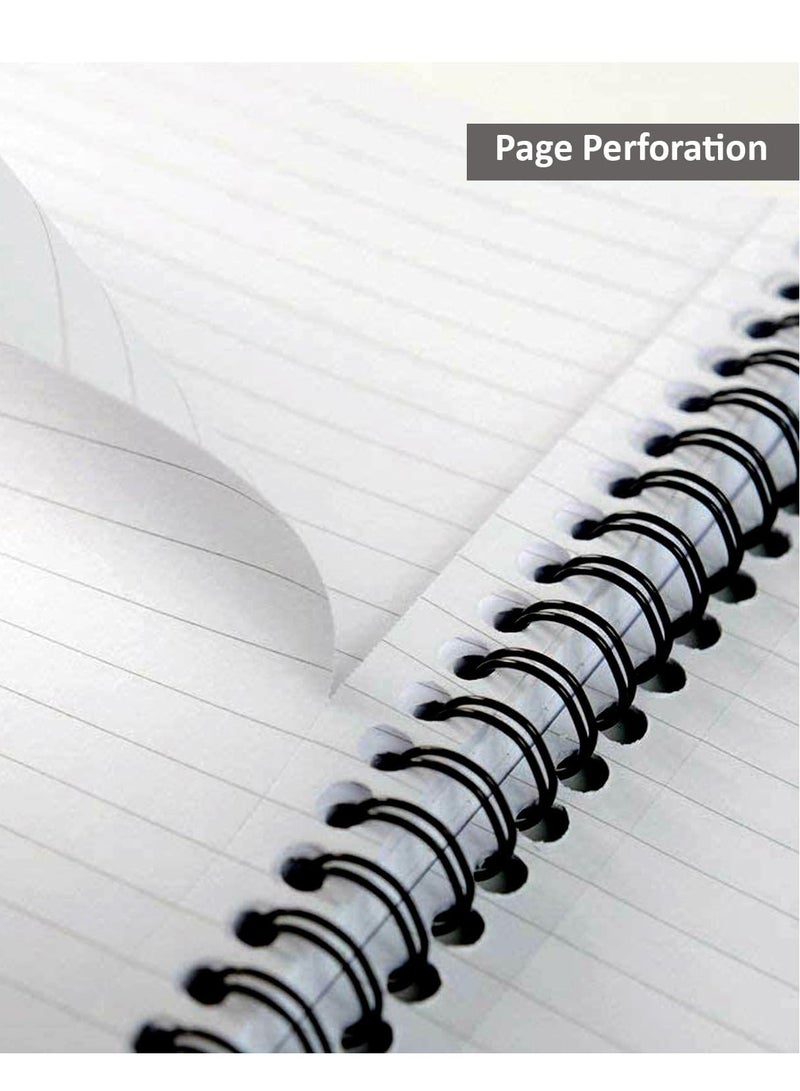 Pukka Pad دفتر جوتا مخطط بحجم A5 مع إغلاق مطاطي وصفحات مثقبة 160 صفحة - Image 2