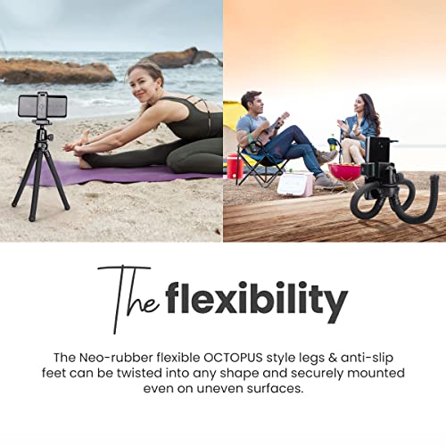 DIGITEK (DTR-320 FT) Flexible Gorillapod Tripod for All Cameras and Mobile Phones with 360° Ball Head and Phone Holder, Max. Load 3kgs, Carry Bag Included, (Black) - Image 5