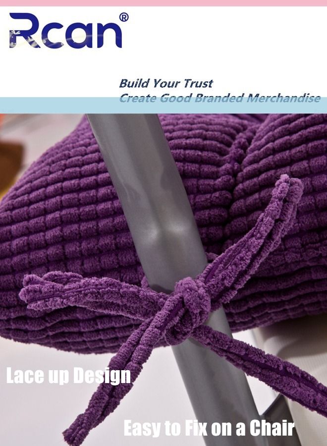 Rcan Chair Cushion Cushion Bay Window Tatami Floor Pillow Cushion Corduroy Cushion Thickened Square Soft Fluffy Cushion Pillow Back Suitable for Office Family Car Tables Chairs School - Image 4