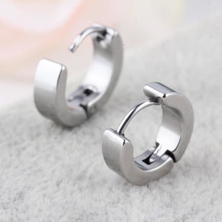 Jewelry Shop Thin Flat Hoop Unisex Men's Steel Earring Pair 3mm 2 Colors Mse8 - pzsku/ZE9DEE15598BE5A48E461Z/45/_/1740660757/3d960ae0-5835-4396-9af6-f9e5486de20c