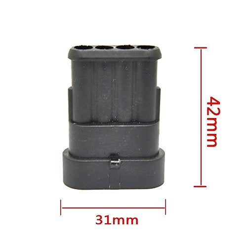MUYI 10 Kit 4 Pin Way Waterproof Electrical Connector 1.5mm Series Terminals Water Resistend - Image 5