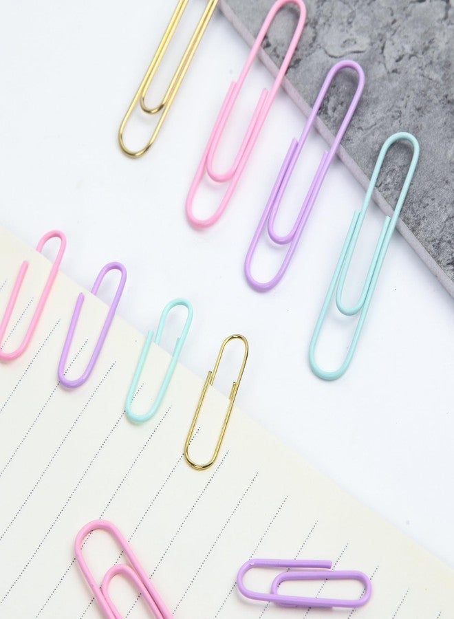 CREECHWA Cute Paper Clips Binder Clips Combo Set, 165 Psc, Assorted Size Paper Clips and Binder Clips for Office, Cute Office Supplies Set, Colorful - Image 5