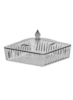 BLACKSTONE Square Acrylic Tray JH16P Comes with Stylish Lid Suitable for Storing Small items 