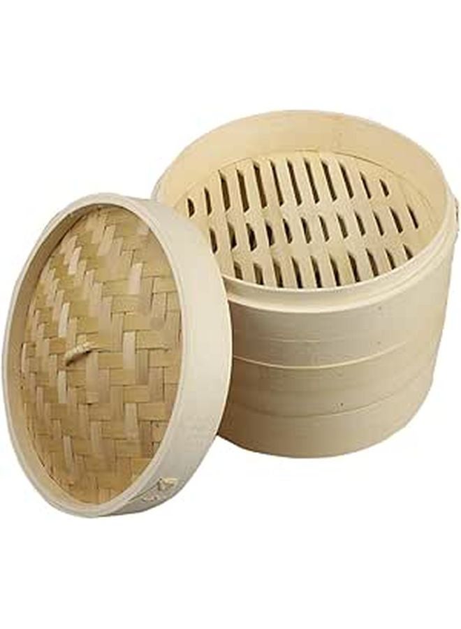 Large Stainless Steel Steamer Basket With Lid For Dumplings Buns Vegetables Restaurant Camping - Image 1