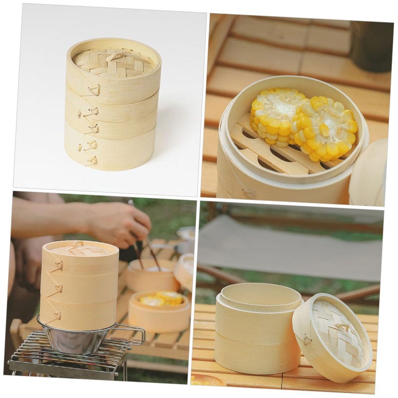 Large Stainless Steel Steamer Basket With Lid For Dumplings Buns Vegetables Restaurant Camping - Image 4