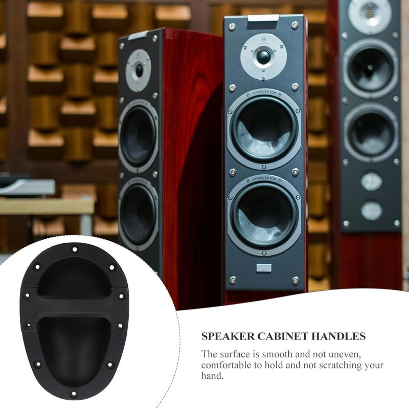 2pcs Recessed Abs Speaker Cabinet Handles, Black 148x212x65mm, Stage Loudspeaker Accessories for Professional Audio Equipment - Image 3