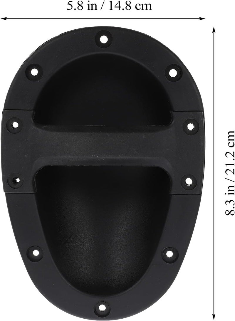 2pcs Recessed Abs Speaker Cabinet Handles, Black 148x212x65mm, Stage Loudspeaker Accessories for Professional Audio Equipment - Image 2