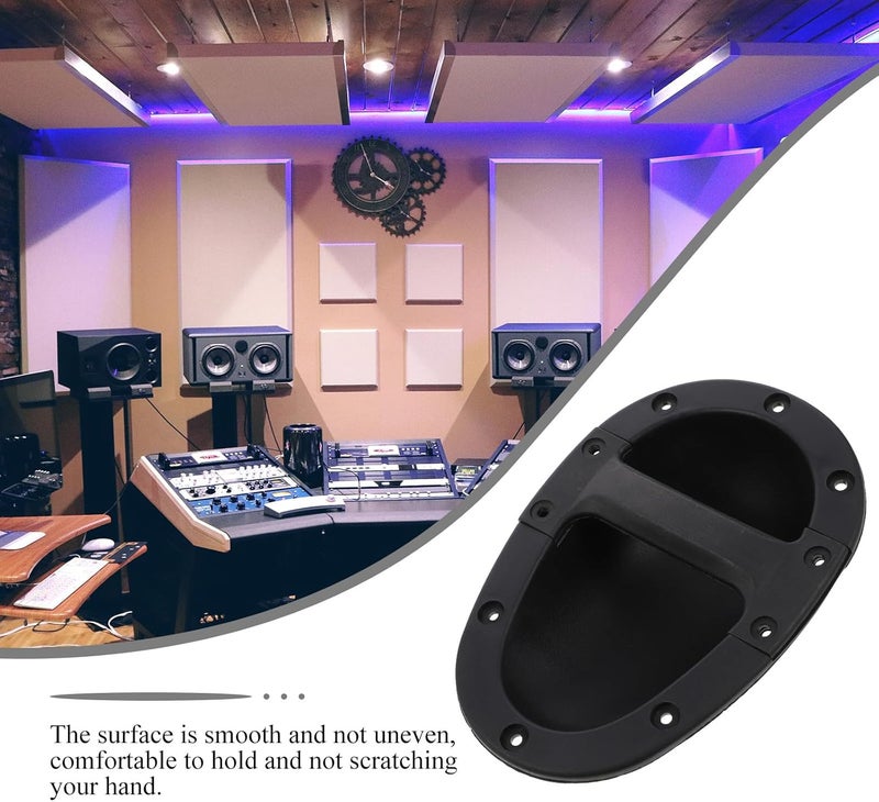 2pcs Recessed Abs Speaker Cabinet Handles, Black 148x212x65mm, Stage Loudspeaker Accessories for Professional Audio Equipment - Image 4