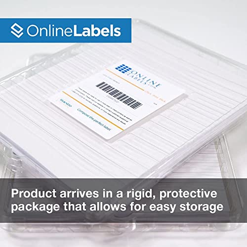 Online Labels OnlineLabels 2-1/3" x 3-3/8" Printable Name Tags – Permanent Adhesive, White Matte – for Conference, Event, & Visitor Name Badges – for Inkjet & Laser Printers –Pack of 800 Labels, 100 Sheets OL5030WX - Image 5