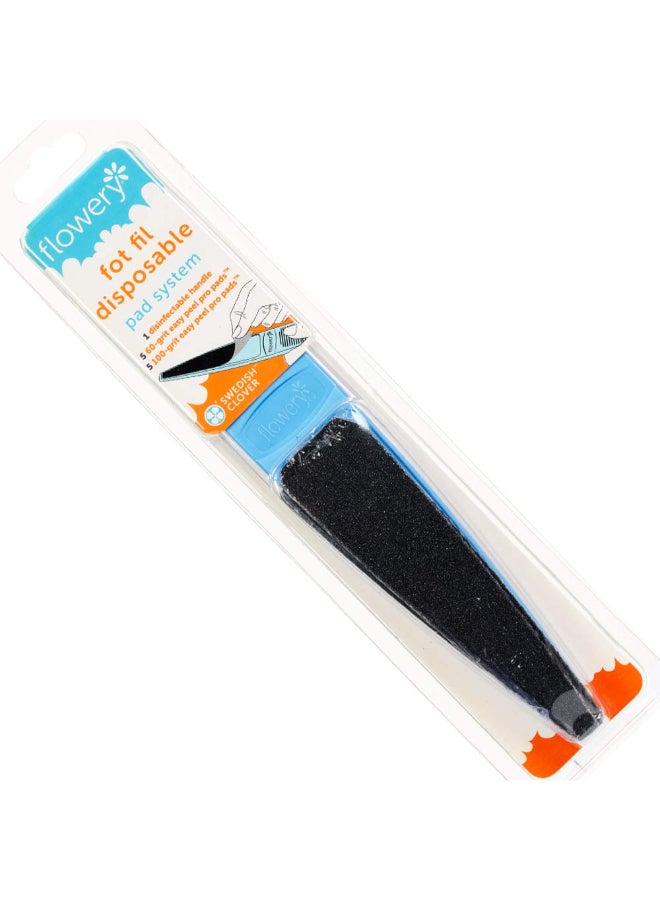 Flowery Swedish Clover Foot File Disposable Pad Kit Great for Dry Cracked Feet Refines Calluses - Image 2