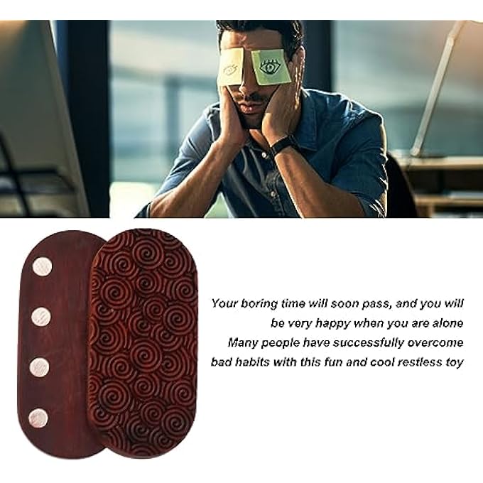 NOENNULL Fidget Slider, Finger Slider Fidget Toy, Magnet Push Slider Stress Relief Toy for Anxiety ADHD, Cool Office Gadgets Gift For Dad Teens (Screw) - Image 4