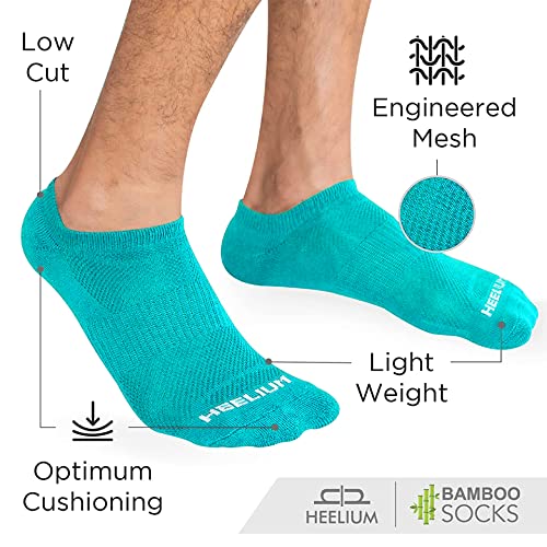 HEELIUM Bamboo Ankle Socks for Men & Women | Ultra-Soft, Odour-Free, Thin & Breathable | 3X Softer than Cotton | Sizes - M (UK 4-8) & L (UK 9-13) - Image 3