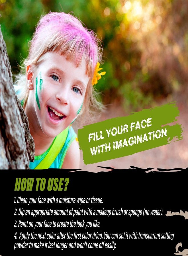 MANIC PANIC Poison Ivy Green Face & Body Paint for Halloween Costumes - Cream Halloween Makeup for Costumes & Cosplay - Smooth, Blendable & Full Coverage, Vegan - Image 5