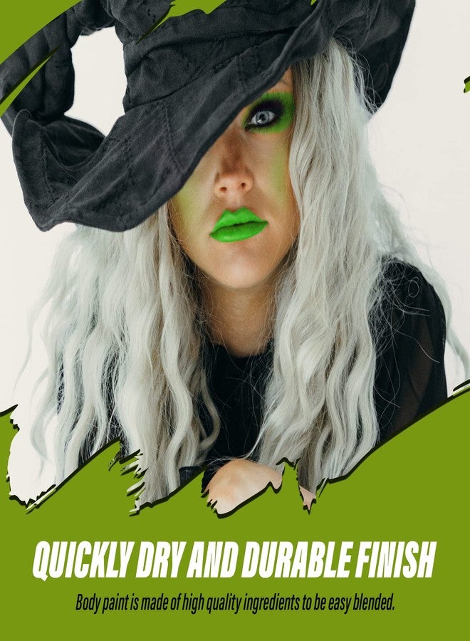 MANIC PANIC Poison Ivy Green Face & Body Paint for Halloween Costumes - Cream Halloween Makeup for Costumes & Cosplay - Smooth, Blendable & Full Coverage, Vegan - Image 3