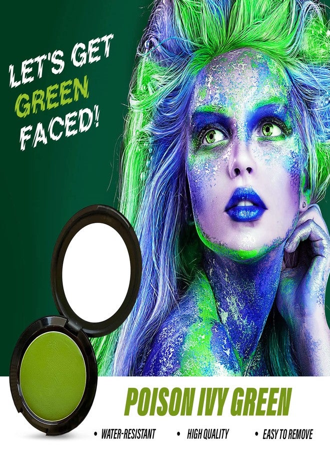 MANIC PANIC Poison Ivy Green Face & Body Paint for Halloween Costumes - Cream Halloween Makeup for Costumes & Cosplay - Smooth, Blendable & Full Coverage, Vegan - Image 2