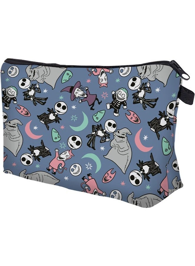 Lightweight Funny Case Travel Bag,Zipper Carry-On Bag,Cosmetic Bags for Women and Girls,Travel Makeup Bag Large Capacity Canvas Makeup Bag - Image 1