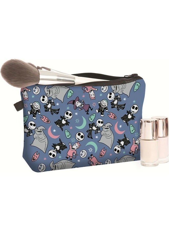 Lightweight Funny Case Travel Bag,Zipper Carry-On Bag,Cosmetic Bags for Women and Girls,Travel Makeup Bag Large Capacity Canvas Makeup Bag - Image 2