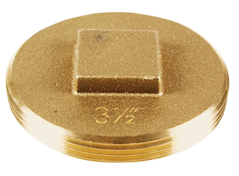 Oatey 42373 185 Brass Cleanout Plug, 3-1/2-Inch