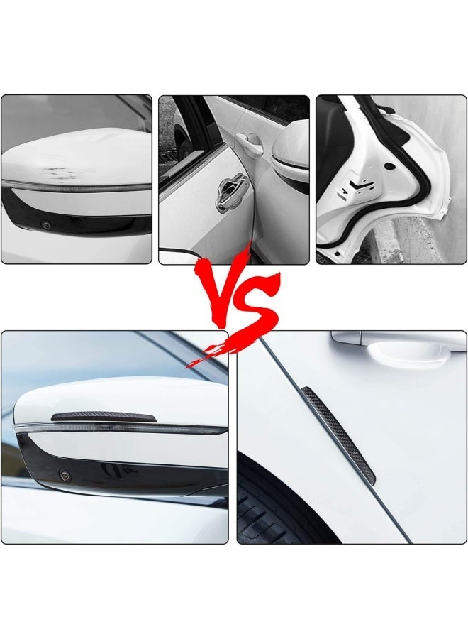 4 Pcs Car Door Anti-Collision Strip Door Edge Guards Anti-Rub Protector Trim Carbon Fiber Texture Car Door Corner Bumper Protector Anti-Scratch Universal for All Cars SUV (I) - Image 5