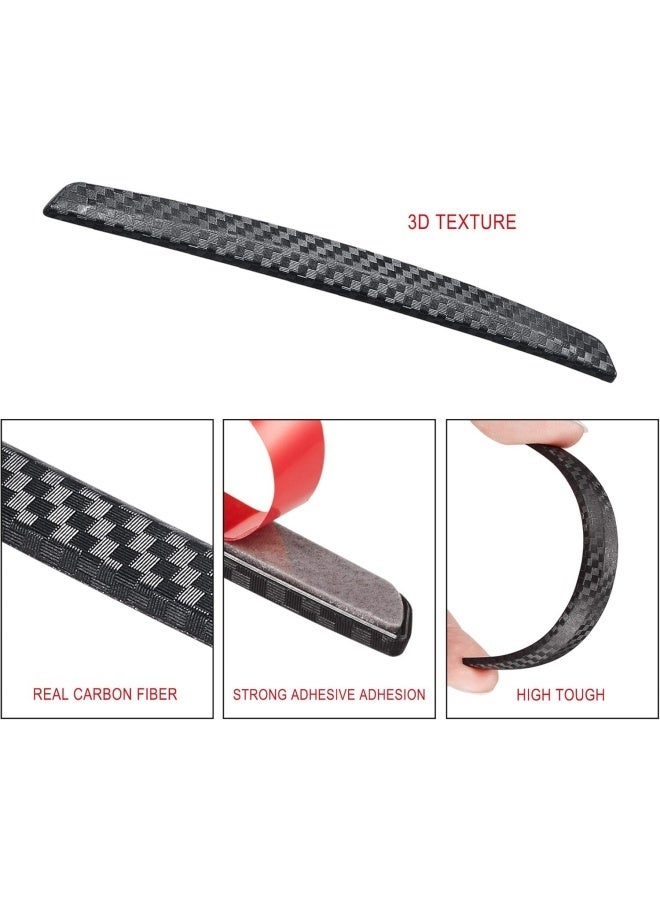 4 Pcs Car Door Anti-Collision Strip Door Edge Guards Anti-Rub Protector Trim Carbon Fiber Texture Car Door Corner Bumper Protector Anti-Scratch Universal for All Cars SUV (I) - Image 3