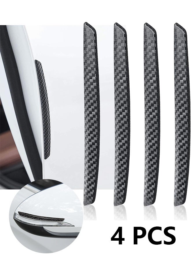 4 Pcs Car Door Anti-Collision Strip Door Edge Guards Anti-Rub Protector Trim Carbon Fiber Texture Car Door Corner Bumper Protector Anti-Scratch Universal for All Cars SUV (I) - Image 1