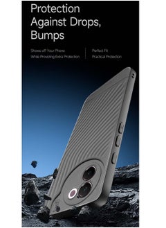 Gear4 Vivo V30e 5G 2024 Liquid Silicone With Wavey Texture Case Cover - Grey  - Image 4