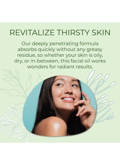 Sea-El Sea-El Matcha Face Oil Skincare - Hydrating Glow Green Tea & Sea Kelp Facial Oil Blend - Calming & Deeply Penetrating Antioxidant-Rich Moisturizer for Women & Men, Vegan, All Skin Types - 1 Fl Oz  - Image 2