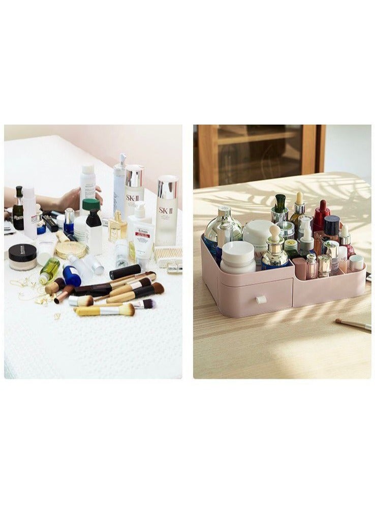منظم بلاستيك للمنزل وديكور الطاولة، لمستحضرات التجميل وأحمر الشفاه وطلاء الأظافر والفرش والعناية بالبشرة والمنتجات والعطور - Image 3