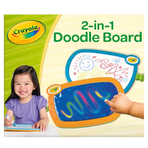Crayola 2-in-1 Doodle Board for Toddlers, Squishy & Erasable Drawing Tablet, Educational Toddler Toy, Travel Activity, Sketching Pad, Gift for Kids - Image 1