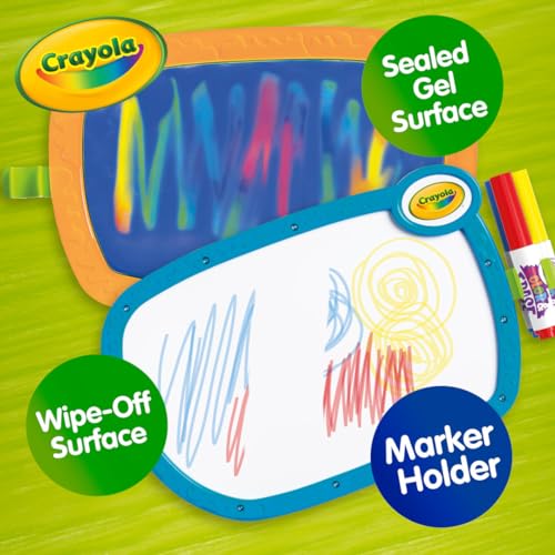 Crayola 2-in-1 Doodle Board for Toddlers, Squishy & Erasable Drawing Tablet, Educational Toddler Toy, Travel Activity, Sketching Pad, Gift for Kids - Image 3