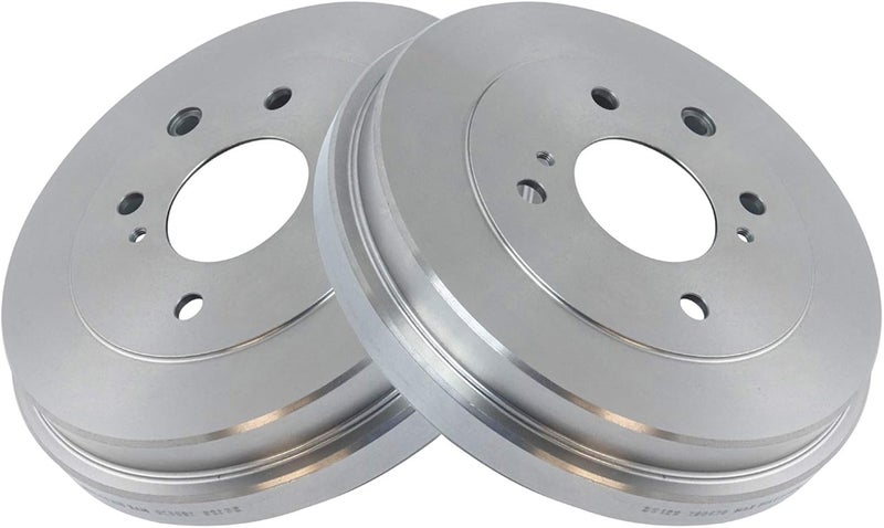 TRQ Rear Brake Drum Pair Set for 2009-2014 Nissan Cube / 2007-2012 Nissan Sentra / 2007-2012 Nissan Versa - Image 3