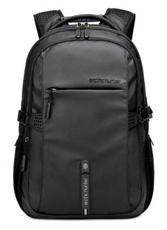 ARCTIC HUNTER Classic Laptop Travel Backpack, Large Professional Waterproof Bag with USB Charging and Headset Port for Men, Black  - Image 1