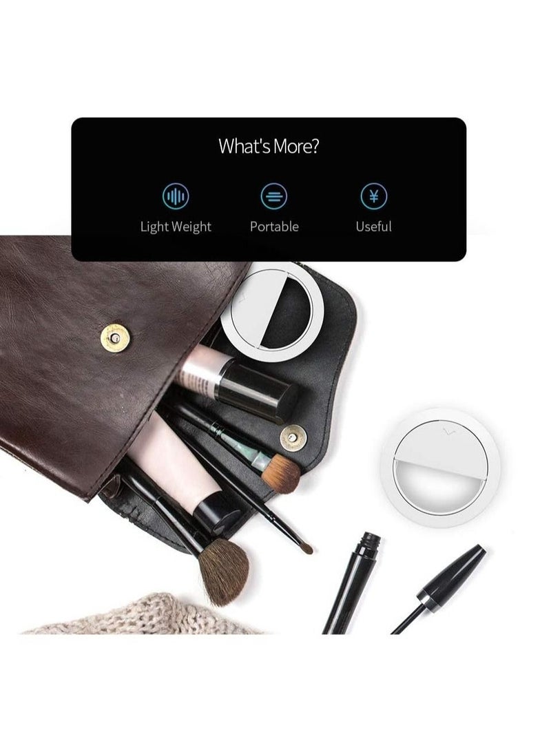 Selfie Ring Lights LED Circle Phone Light for Laptop Camera Photography Video Clip On Rechargeable Mini Light for Zoom Call Selfie Men Birthday - Image 4