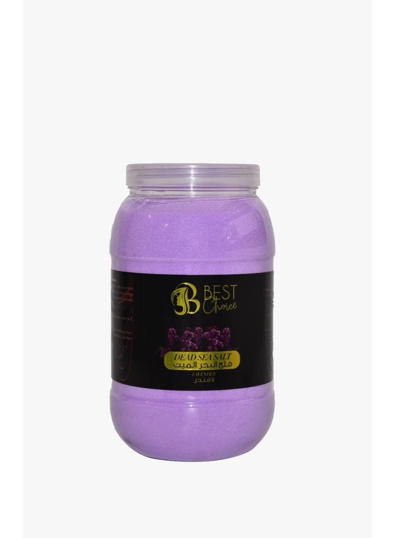 Best Choice Dead Sea Salt, Premium Natural Bath Salt, 5Kg, Fine Crystals for Skin Body Hair Care and Relaxation (Lavender) - Image 1