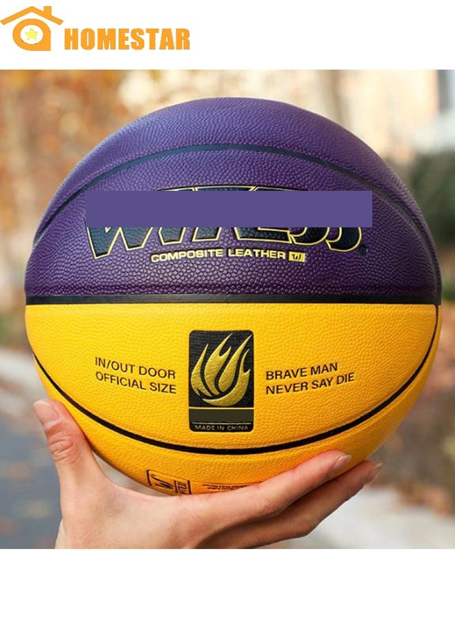 HOMESTAR Basketball, Mens Basketball, Official Size 7, Streetball, Made for Indoor, Outdoor Basketball Games - Image 1