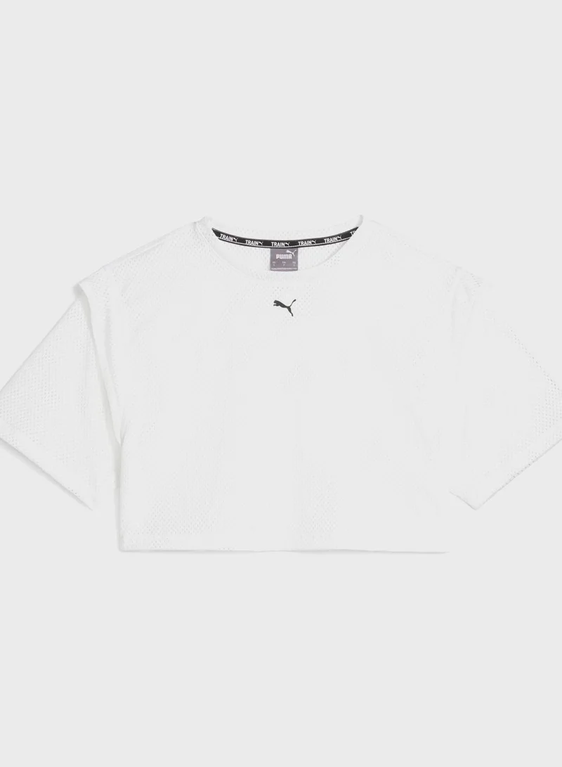 PUMA Fit Move Mesh Crop T-Shirt