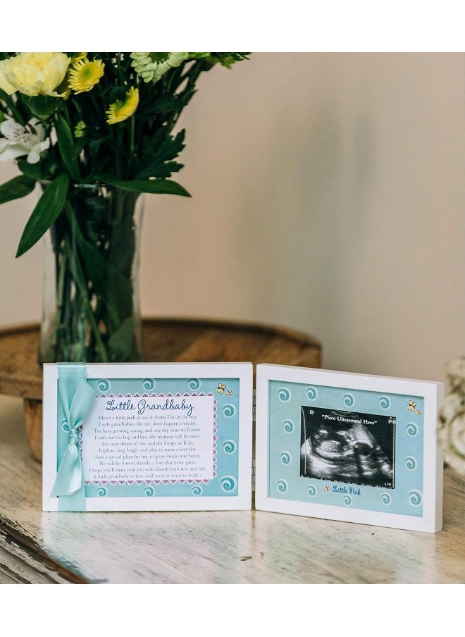 The Grandparent Gift Co. The Grandparent Gift Co. Little Grandbaby Ultrasound Picture Frame/Sonogram Frame, Pregnancy Announcement for Grandparents/New Baby Announcement/Baby Shower Keepsake  - Image 2