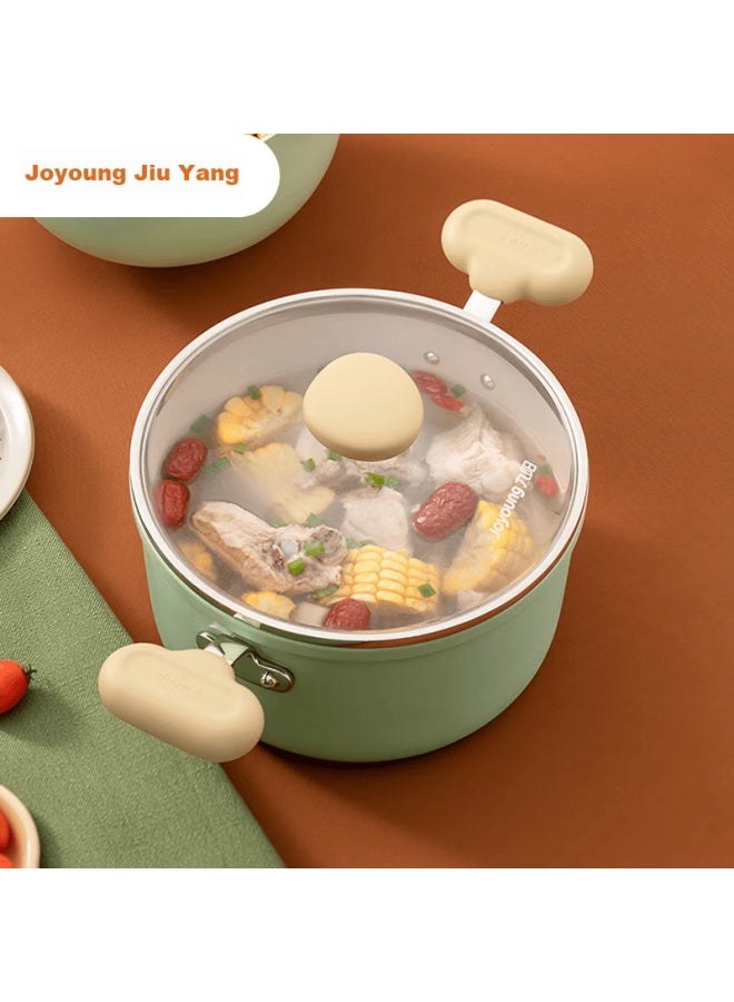 Joyoung وعاء الحجر من جويونغ، وعاء طهي غير لاصق بلون ميفانشي، وعاء طعام للأطفال، وعاء ساخن صغير 24 سم، وعاء يخنة، وعاء نودلز Ct535 - Image 1